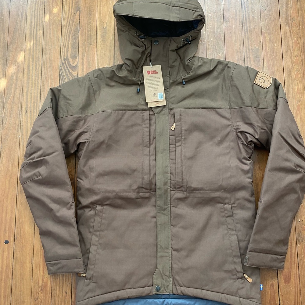 Fjallraven Mens Skogso Padded Jacket Small Dark Oak